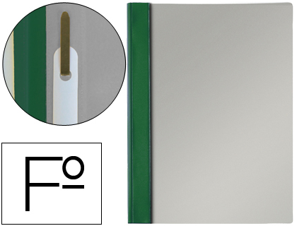 Carpeta dossier fastener Esselte Folio PVC verde